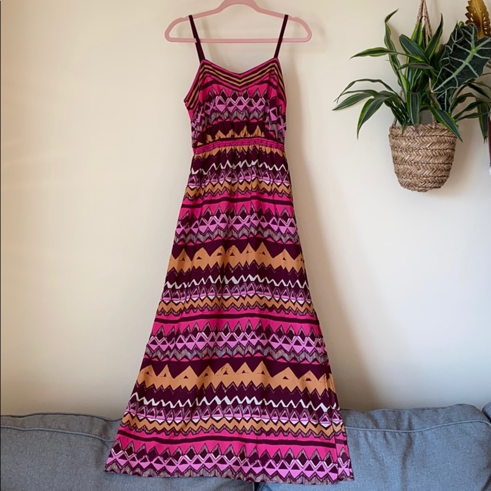 Loft Tribal Print Maxi Dress